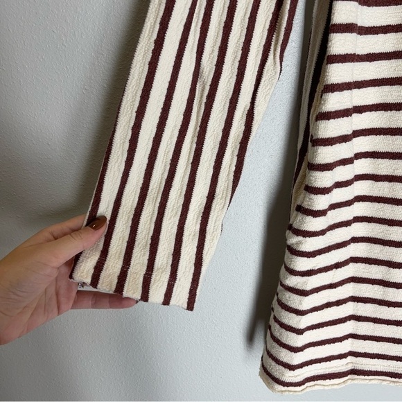 Intimately Free People Come On Over Tunic Dress Cotton White Red Striped Size S - Picture 10 of 13